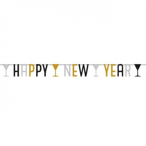 BANDERIN HAPPY NEW YEAR 1,65MT