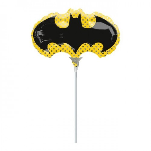  GLOBO 9" FOIL PALO SIMBOLO BATMAN