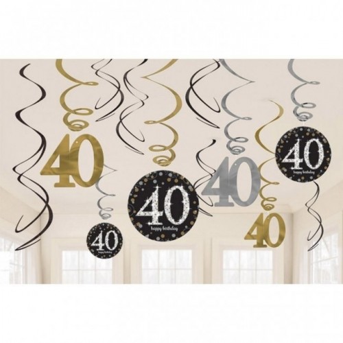 KIT 12 TIRAS ESPIRAL HAPPY BIRTHDAY 40