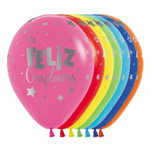  12 GLOBOS R12" LATEX IMPRESO METAL