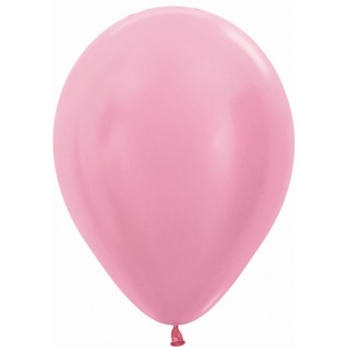   100 GLOBOS R5" LATEX SATIN ROSA