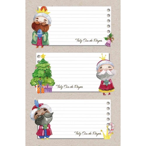9 ETIQUETAS ADHESIVA P/REGALO REYES MAGO