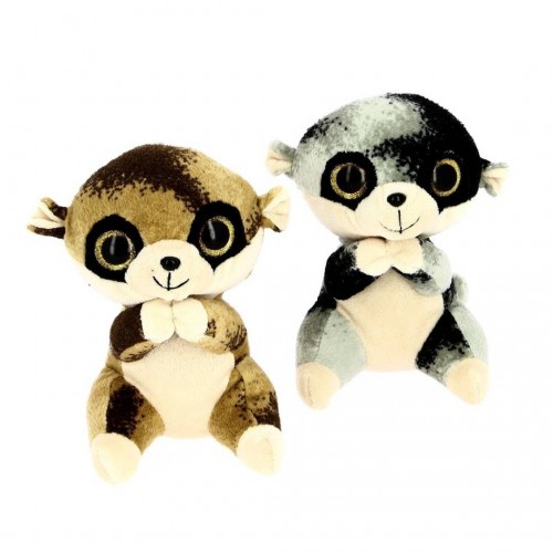 PELUCHE MAPACHE OJO CRISTAL 15CM
