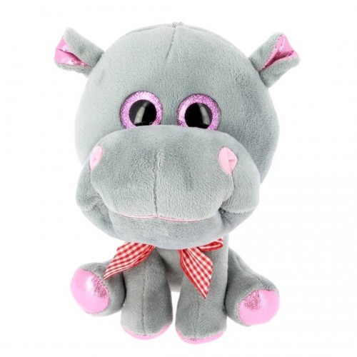 PELUCHE HIPOPOTAMA OJO CRISTAL 18CM