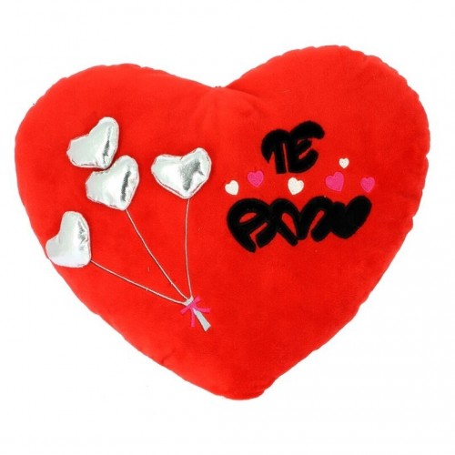 COJIN PELUCHE CORAZON I LOVE 35X25CM