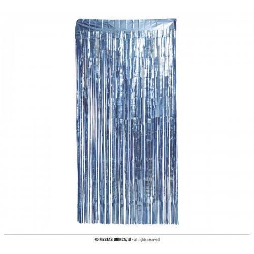   CORTINA FLECO MET AZUL 100X200CM