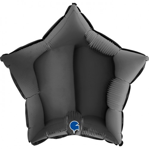   GLOBO 18" FOIL ESTRELLA NEGRA