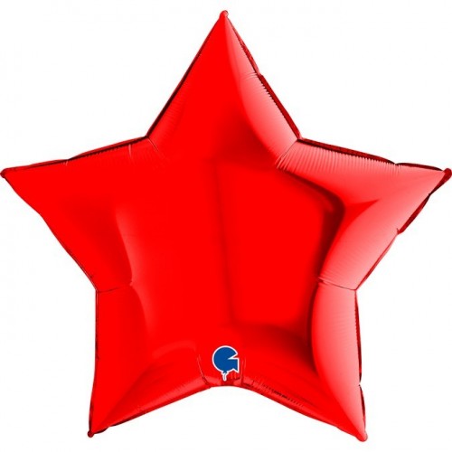   GLOBO 36" FOIL ESTRELLA ROJA