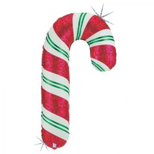 GLOBO 41" FOIL BASTON CARAMELO NAVIDAD