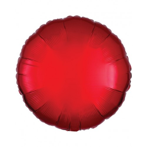 $E  GLOBO 18" FOIL REDONDO ROJO