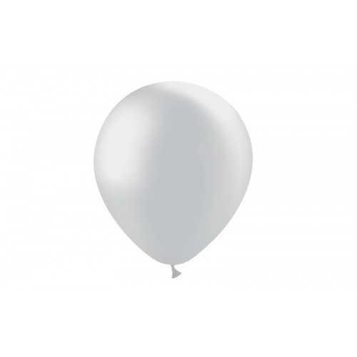   50 GLOBOS 12" 112M93 METAL PLATA