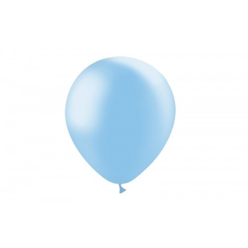   50 GLOBOS 12" 112M89 METAL CELESTE