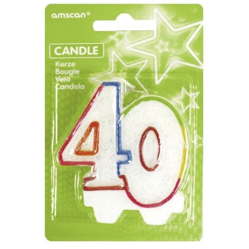 VELA FORMA N40 BORDE COLORES 8CM