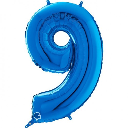   GLOBO 40" FOIL FORMA N9 AZUL