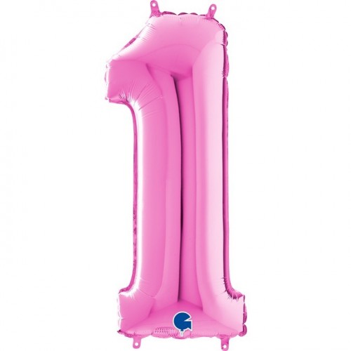   GLOBO 40" FOIL FORMA N1 FUCSIA