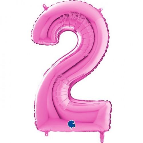   GLOBO 40" FOIL FORMA N2 FUCSIA