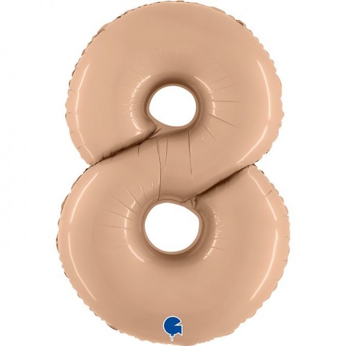   GLOBO 40" FOIL FORMA N8 NUDE