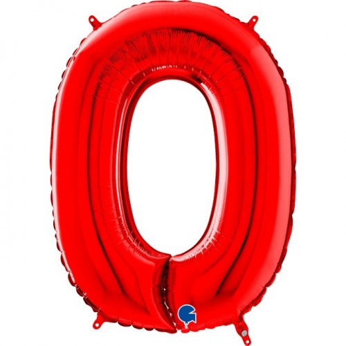   GLOBO 40" FOIL FORMA N0 ROJO