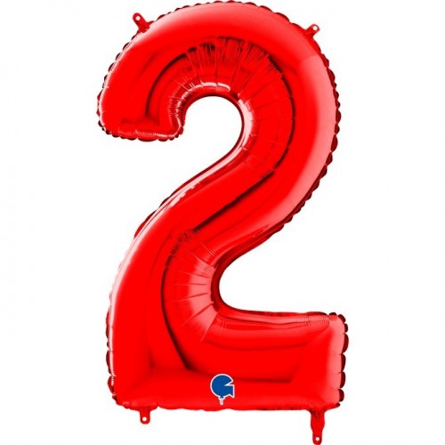   GLOBO 40" FOIL FORMA N2 ROJO