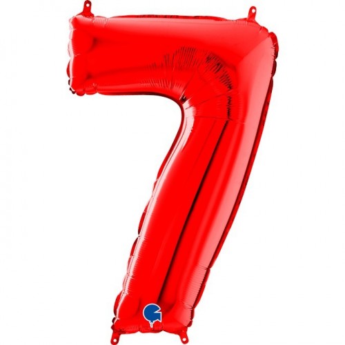   GLOBO 40" FOIL FORMA N7 ROJO