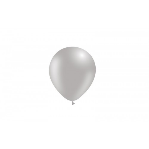   100 GLOBOS 5" 45P44 PASTEL GRIS