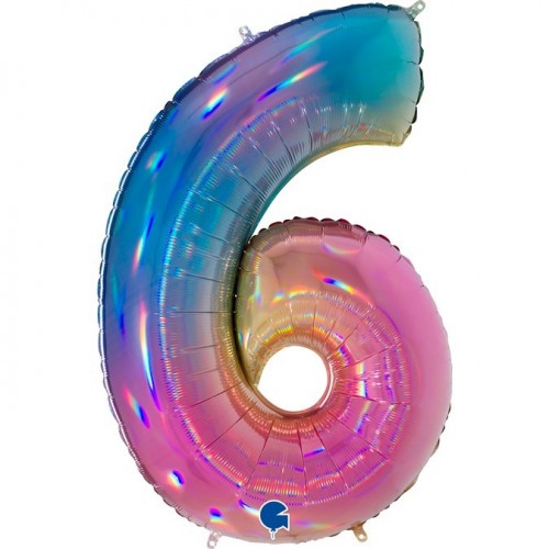   GLOBO 40" FOIL FORMA N6 MULTICOL