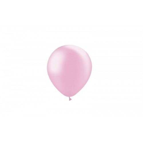   100 GLOBOS 5" 45M86 METAL ROSA