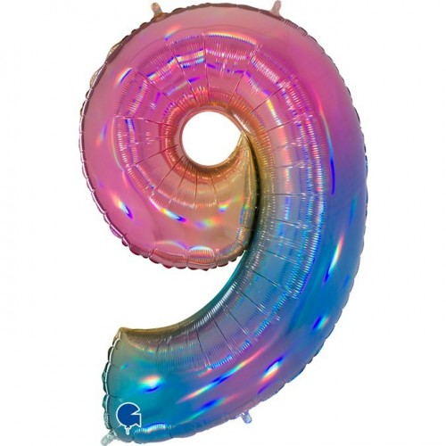   GLOBO 40" FOIL FORMA N9 MULTICOL