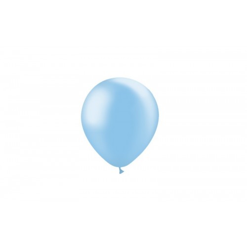   100 GLOBOS 5" 45M89 METAL CELESTE