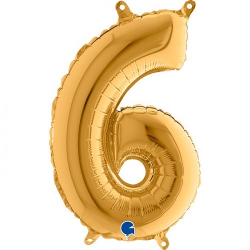   GLOBO 14" FOIL FORMA N6 ORO