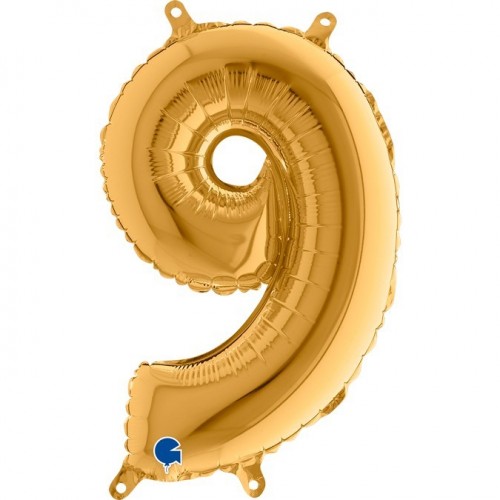   GLOBO 14" FOIL FORMA N9 ORO