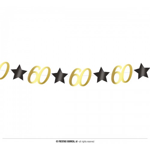 GUIRNALDA ESTRELLAS 60 AÑOS 3MT