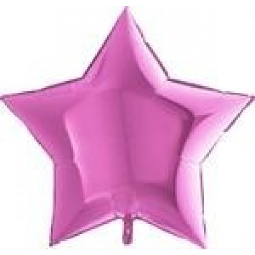   GLOBO 36" FOIL ESTRELLA FUCSIA
