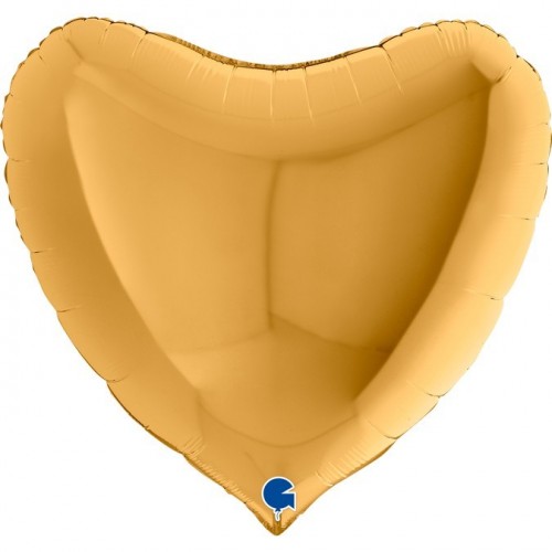   GLOBO 36" FOIL CORAZON ORO