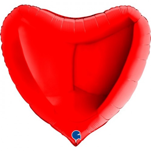   GLOBO 36" FOIL CORAZON ROJO