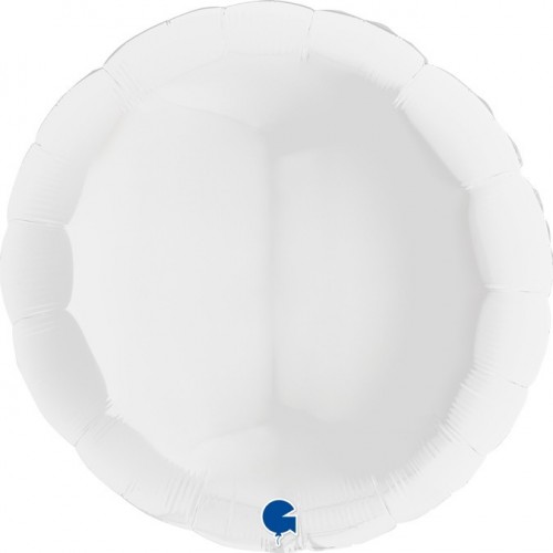   GLOBO 36" FOIL REDONDO BLANCO