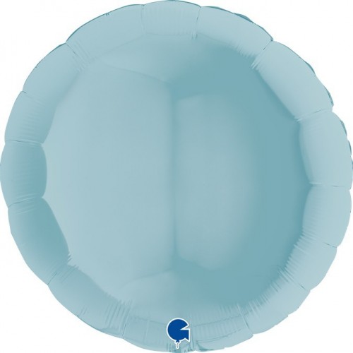   GLOBO 36" FOIL REDONDO CELESTE