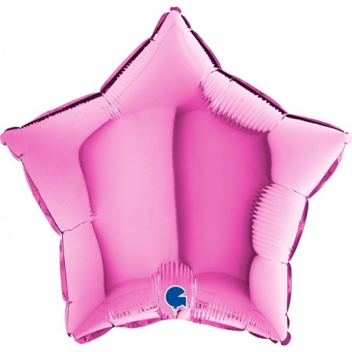   GLOBO 18" FOIL ESTRELLA FUCSIA