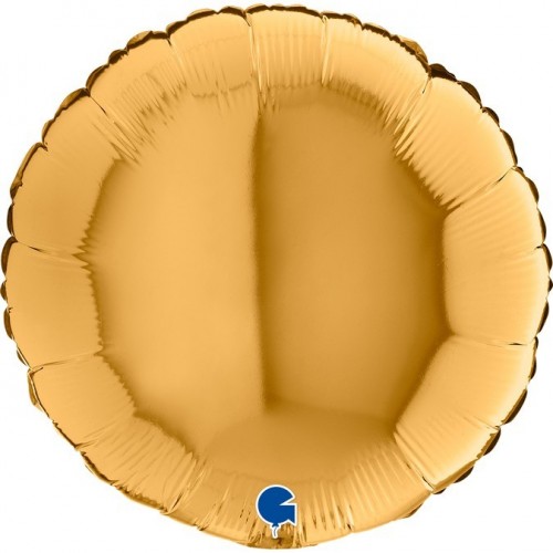   GLOBO 18" FOIL REDONDO ORO