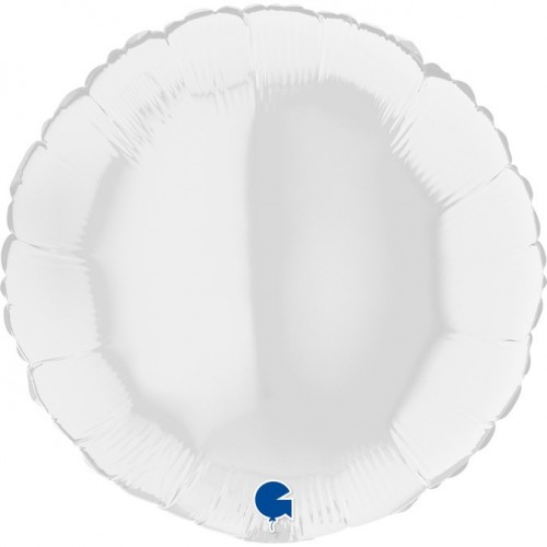   GLOBO 18" FOIL REDONDO BLANCO
