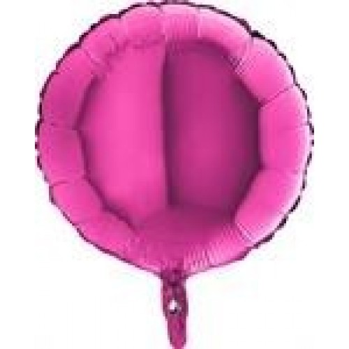   GLOBO 18" FOIL REDONDO MAGENTA