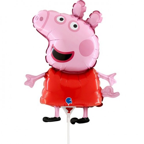   GLOBO 14" PALO FOIL PEPPA PIG