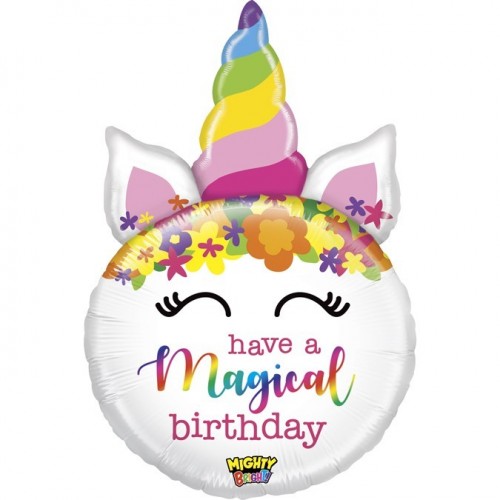   GLOBO 33" FOIL CABEZA UNICORNIO