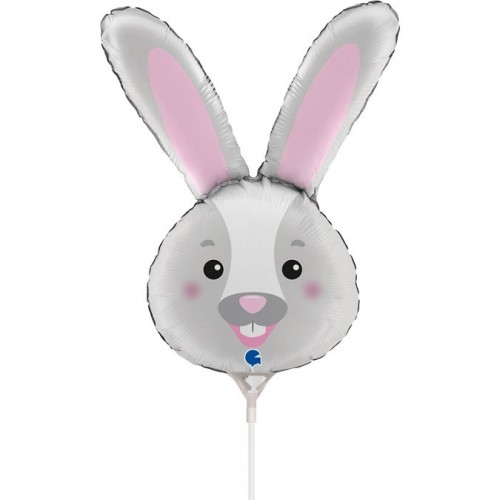 GLOBO 14"  PALO FOIL FORMA CONEJO