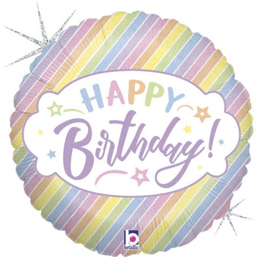 GLOBO 18" FOIL HAPPY BIRTHDAY CARAMELO