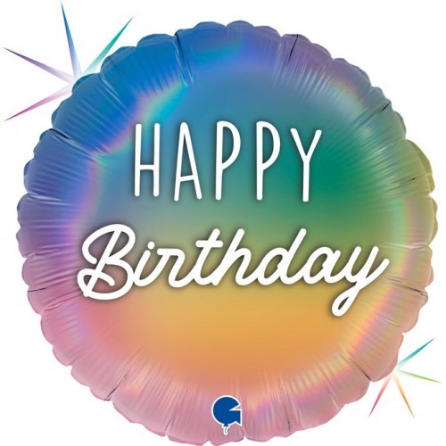 GLOBO 18" FOIL RND HAPPY BIRTHDA