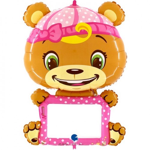 GLOBO 45" FOIL FORMA OSO NIÑA