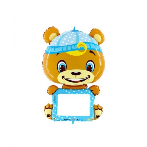 GLOBO 43" FOIL FORMA OSO NIÑO