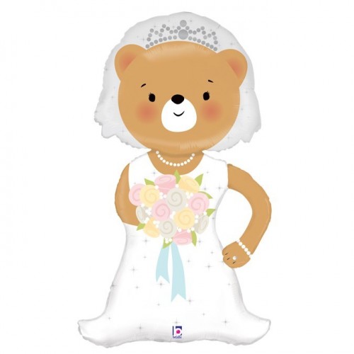 GLOBO 43" FOIL FORMA OSO BODA