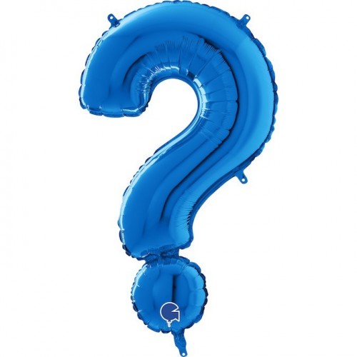   GLOBO 26" FOIL INTERROGANTE AZUL